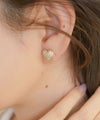 アクセサリー グッズ イヤリング ハート 可愛らしい きらきら 輝く シルバー ゴールド