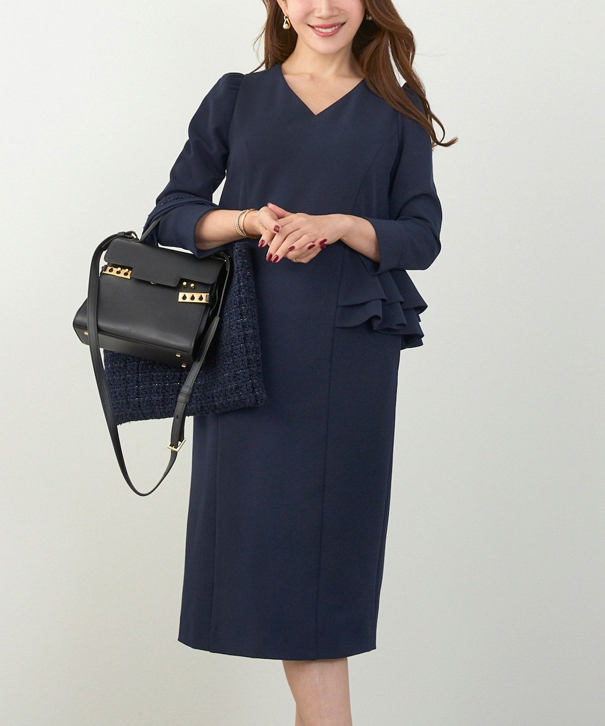 手洗い可 きれいめ オケージョン フォーマル 上品 体型カバー オフィス 大人カジュアル ジョイントスペース