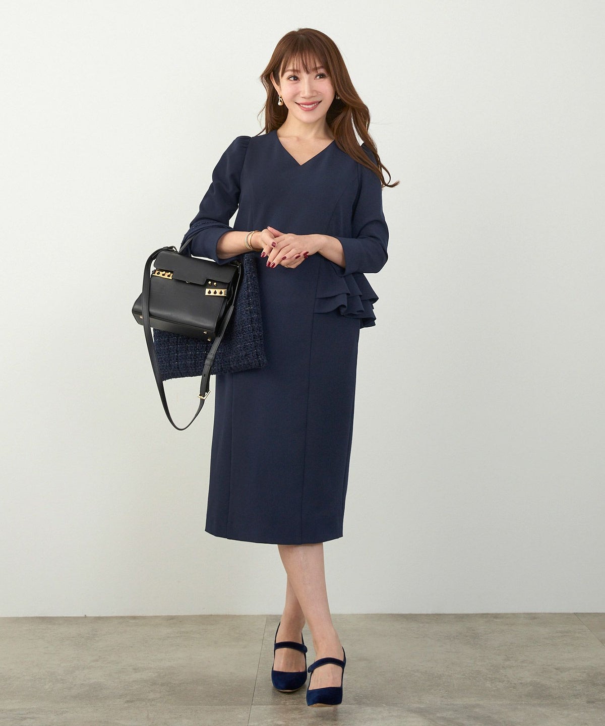 手洗い可 きれいめ オケージョン フォーマル 上品 体型カバー オフィス 大人カジュアル ジョイントスペース