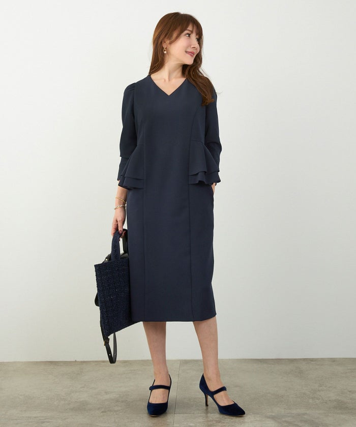 手洗い可 きれいめ オケージョン フォーマル 上品 体型カバー オフィス 大人カジュアル ジョイントスペース