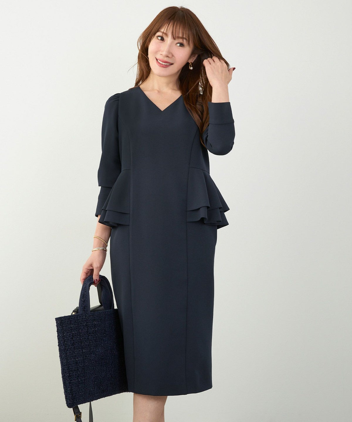 手洗い可 きれいめ オケージョン フォーマル 上品 体型カバー オフィス 大人カジュアル ジョイントスペース