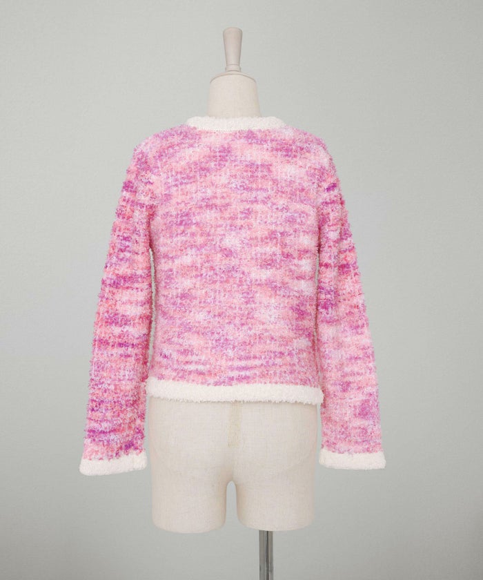 ニット カーディガン トップス レディース ウォッシャブル おしゃれ 秋冬春 きれいめ かわいい ビジネス オケージョン 長袖 柄 おすすめ ジョイントスペース