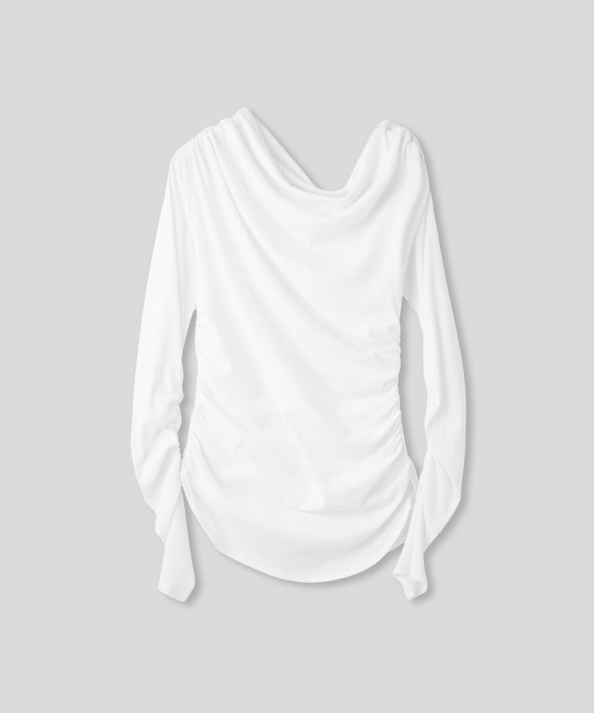 短丈 シアートップス タイト オフショルトップス ドレープ スタイルアップ オフィス 万能トップス 着回し インナートップス オシャレ 無地 女性らしい モテコーデ デートコーデ 大人 あざと可愛い 肌見せ 港区 ラウンジ 韓国風 韓国系 綺麗め 細見え カジュアル スタイル盛れ KINO THE KEI