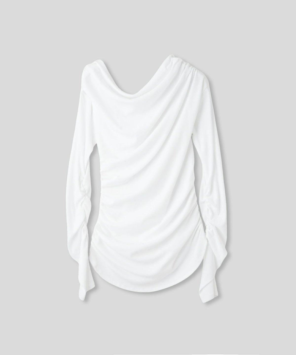 短丈 シアートップス タイト オフショルトップス ドレープ スタイルアップ オフィス 万能トップス 着回し インナートップス オシャレ 無地 女性らしい モテコーデ デートコーデ 大人 あざと可愛い 肌見せ 港区 ラウンジ 韓国風 韓国系 綺麗め 細見え カジュアル スタイル盛れ KINO THE KEI