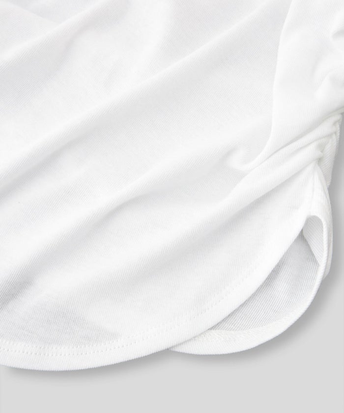 短丈 シアートップス タイト オフショルトップス ドレープ スタイルアップ オフィス 万能トップス 着回し インナートップス オシャレ 無地 女性らしい モテコーデ デートコーデ 大人 あざと可愛い 肌見せ 港区 ラウンジ 韓国風 韓国系 綺麗め 細見え カジュアル スタイル盛れ KINO THE KEI