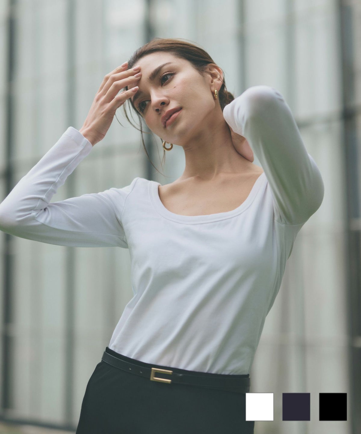 カップ付き スクープネック プルオーバー KINO THE KEI