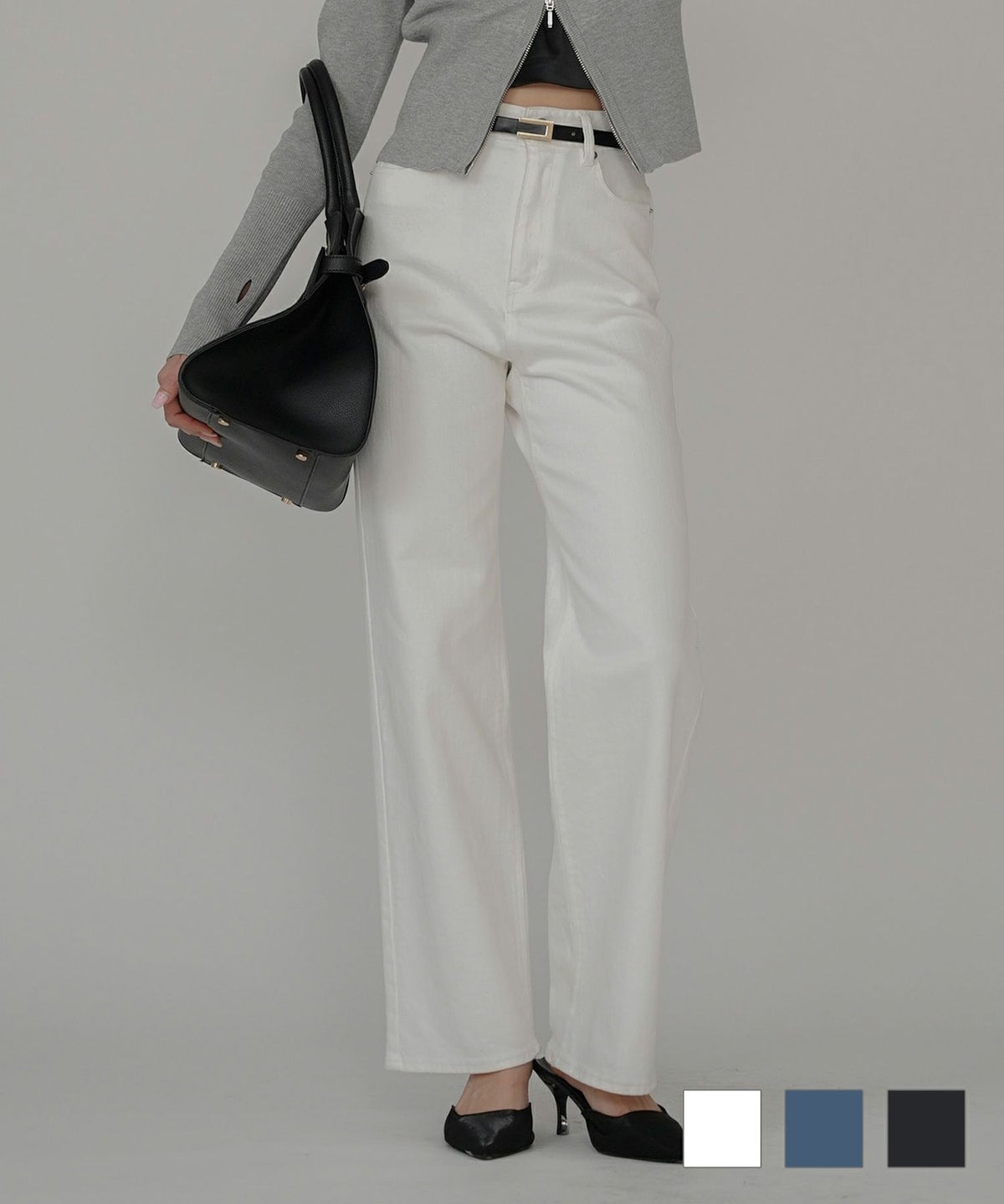 美脚 感動 スタイルアップ ストレートデニム ワイドデニム オシャレ 無地 デニムパンツ  女性らしい モテコーデ デートコーデ 大人 あざと可愛い 肌見せ 韓国風 綺麗め 細見え カジュアル スタイル盛れ KINO THE KEI ハイライズ ワイド ストレート デニム KINO THE KEI