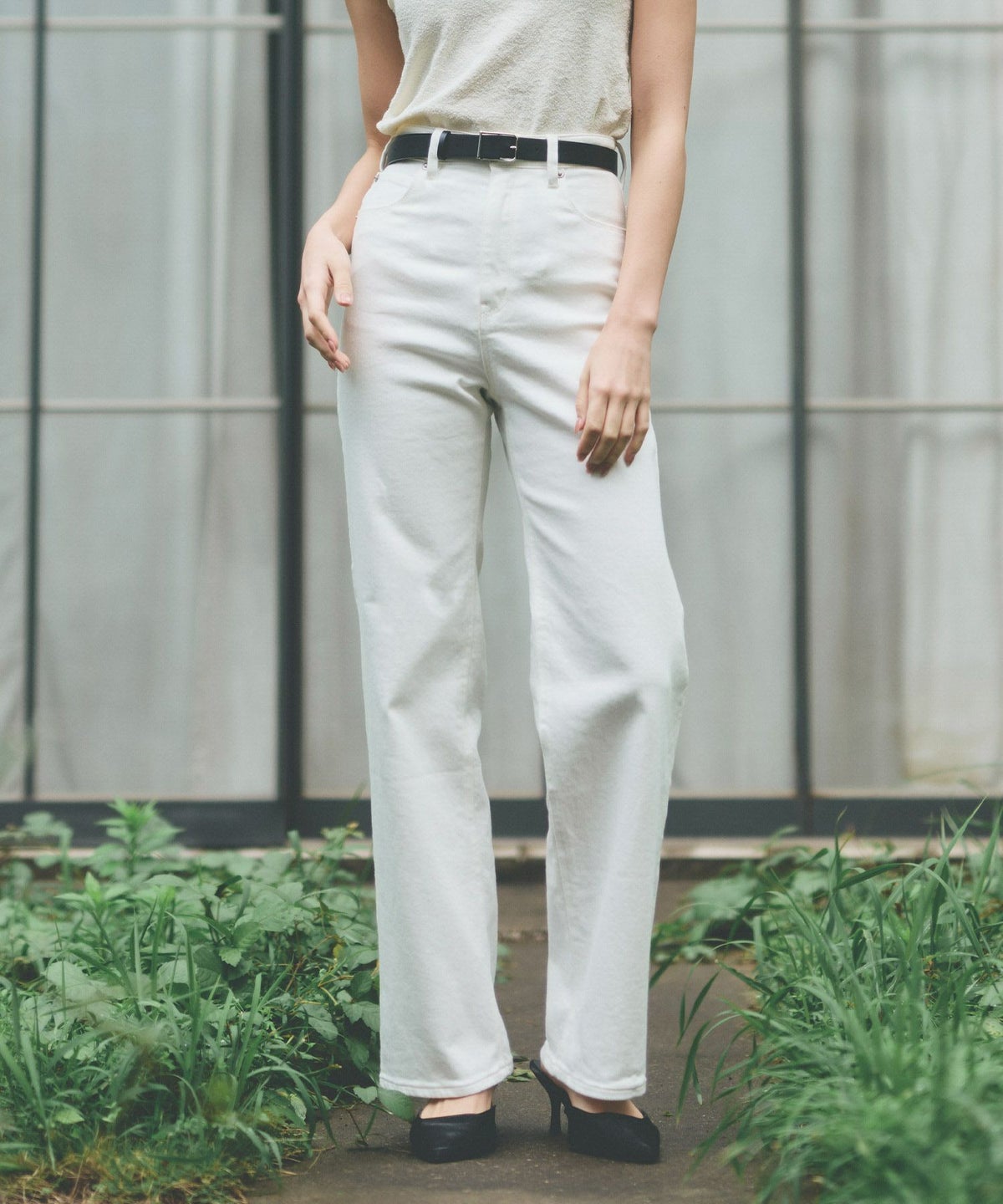 ルーズ 美脚 感動 スタイルアップ ストレートデニム ワイドデニム オシャレ 無地 デニムパンツ  女性らしい モテコーデ デートコーデ 大人 あざと可愛い 肌見せ 韓国風 綺麗め 細見え カジュアル スタイル盛れ KINO THE KEI