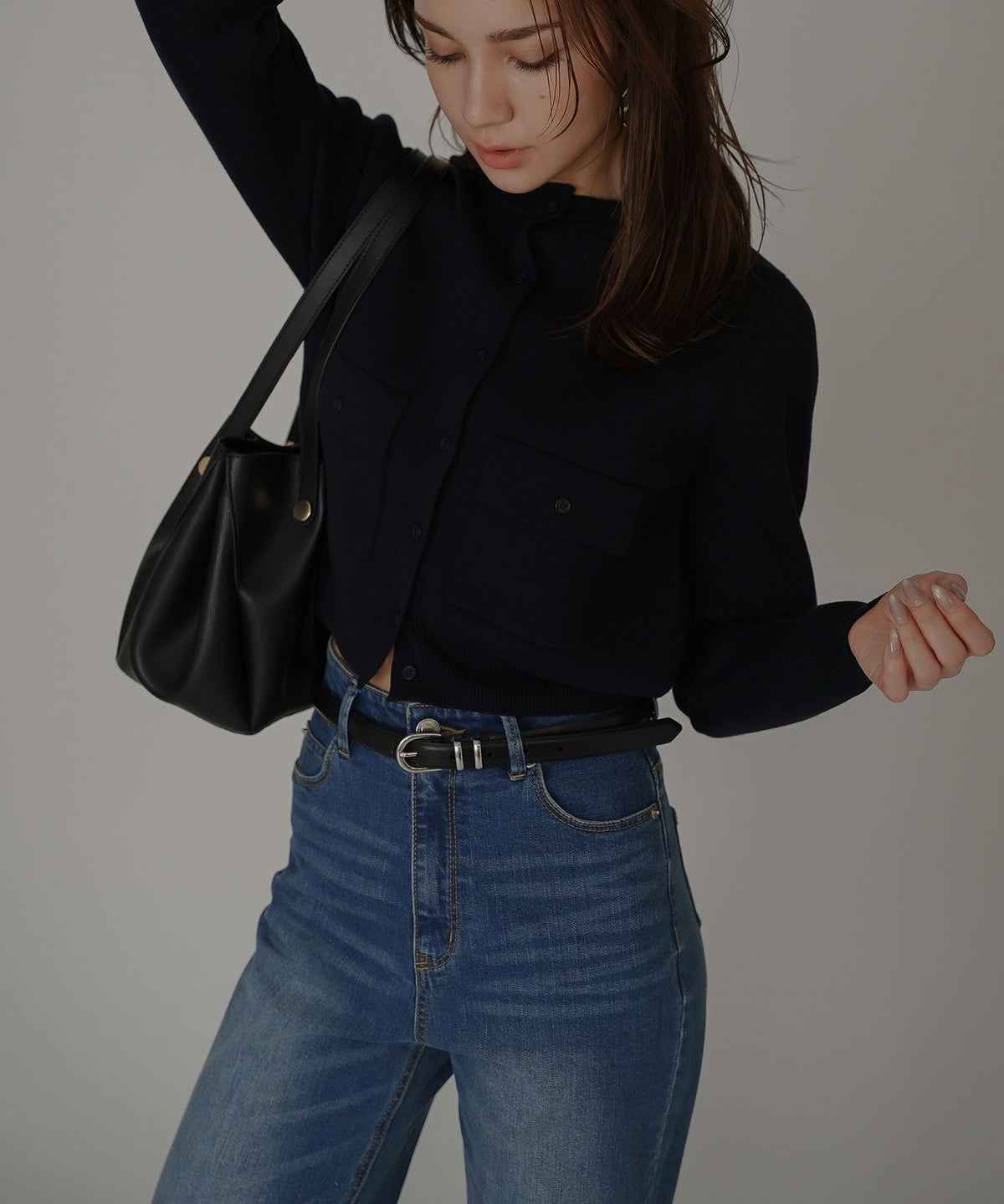 ルーズ 美脚 感動 スタイルアップ ストレートデニム ワイドデニム オシャレ 無地 デニムパンツ  女性らしい モテコーデ デートコーデ 大人 あざと可愛い 肌見せ 韓国風 綺麗め 細見え カジュアル スタイル盛れ KINO THE KEI