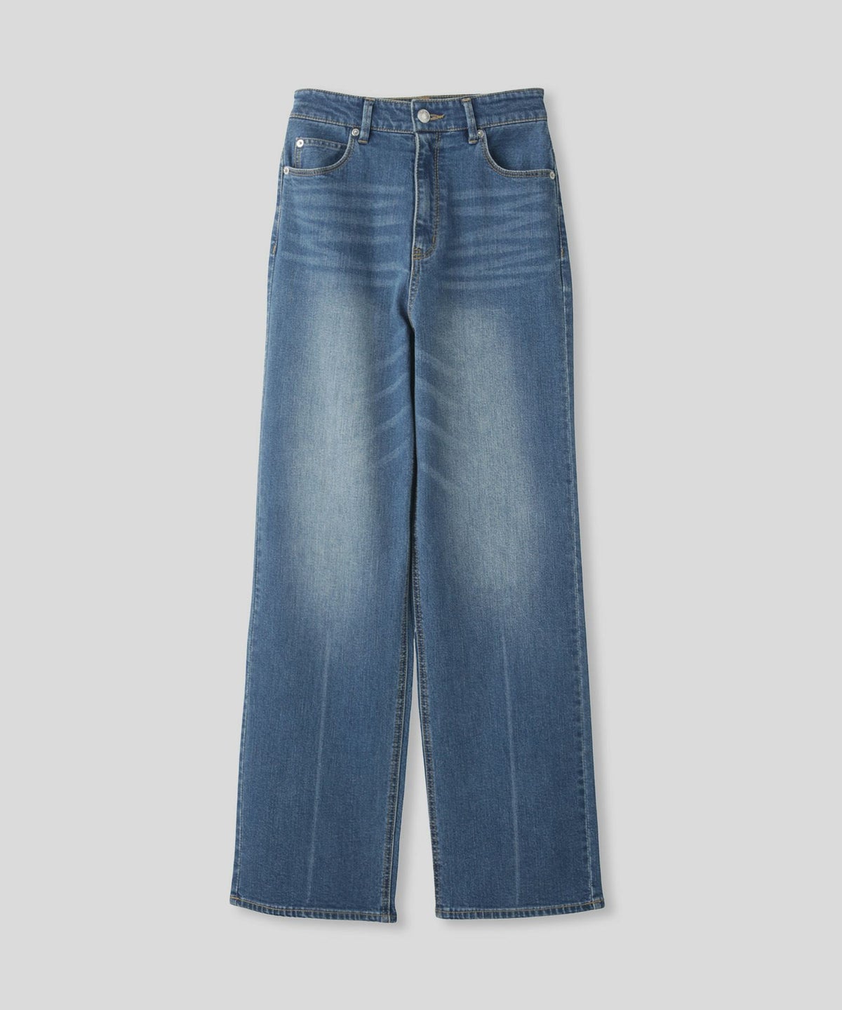 ルーズ 美脚 感動 スタイルアップ ストレートデニム ワイドデニム オシャレ 無地 デニムパンツ  女性らしい モテコーデ デートコーデ 大人 あざと可愛い 肌見せ 韓国風 綺麗め 細見え カジュアル スタイル盛れ KINO THE KEI