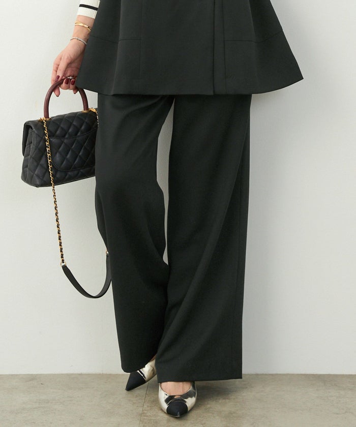 セットアップ オケージョン レディース 大人カジュアル かわいい オフィス きれいめ 美脚 春秋 ジョイントスペース