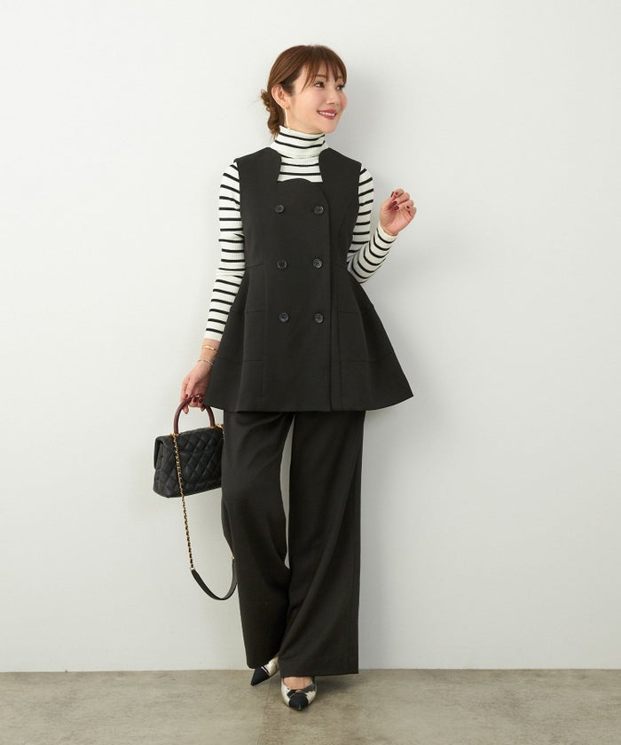 セットアップ オケージョン レディース 大人カジュアル かわいい オフィス きれいめ 美脚 春秋 ジョイントスペース