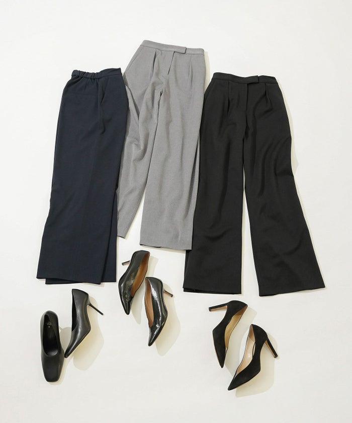 セットアップ オケージョン レディース 大人カジュアル かわいい オフィス きれいめ 美脚 春秋 ジョイントスペース