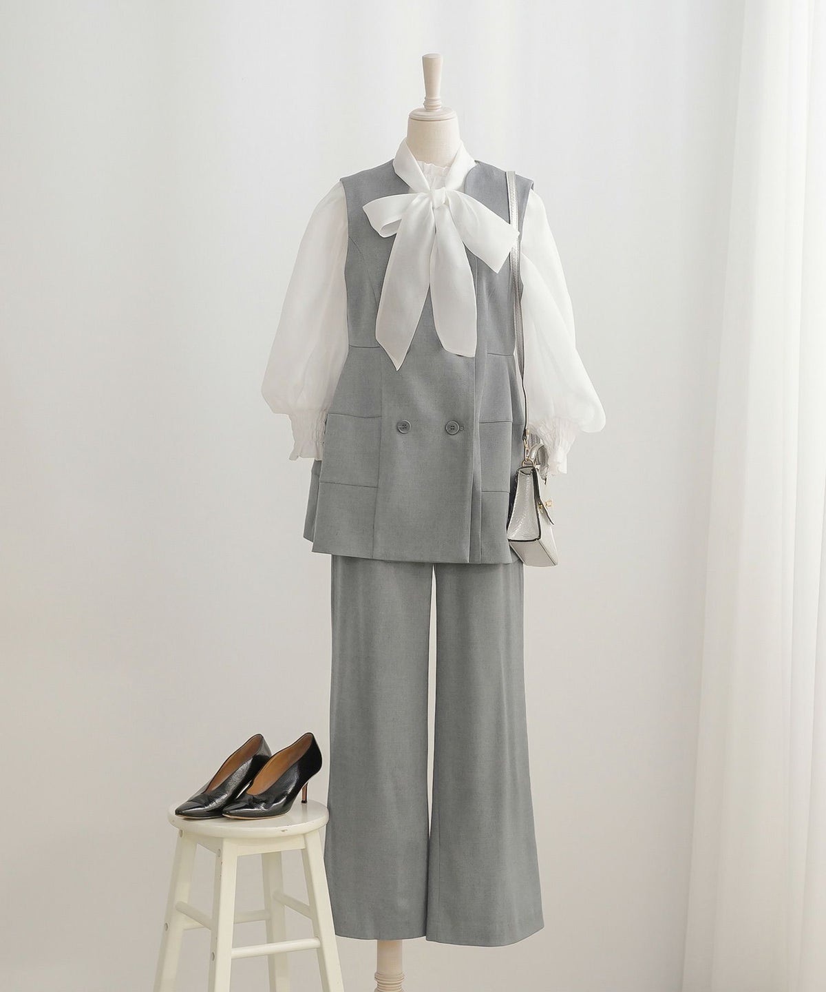 セットアップ オケージョン レディース 大人カジュアル かわいい オフィス きれいめ 美脚 春秋 ジョイントスペース