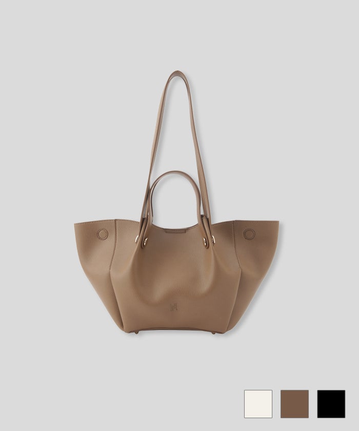 大容量 通勤 ビジネス 通学 スクールバッグ オシャレ 無地 女性らしい Y2K 軽い 2ピース ポーチ付き デートコーデ 大人 あざと可愛い 韓国系 綺麗め カジュアル スタイル盛れ KINO THE KEI petal shape 2WAY バッグ ( ポーチ付き ) KINO THE KEI