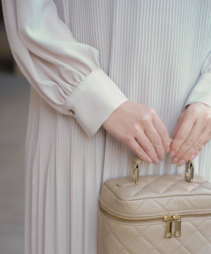 ワンピース レディース ファッション アレンジ かわいい オフィス きれいめ ウォッシャブル 春秋 ジョイントスペース