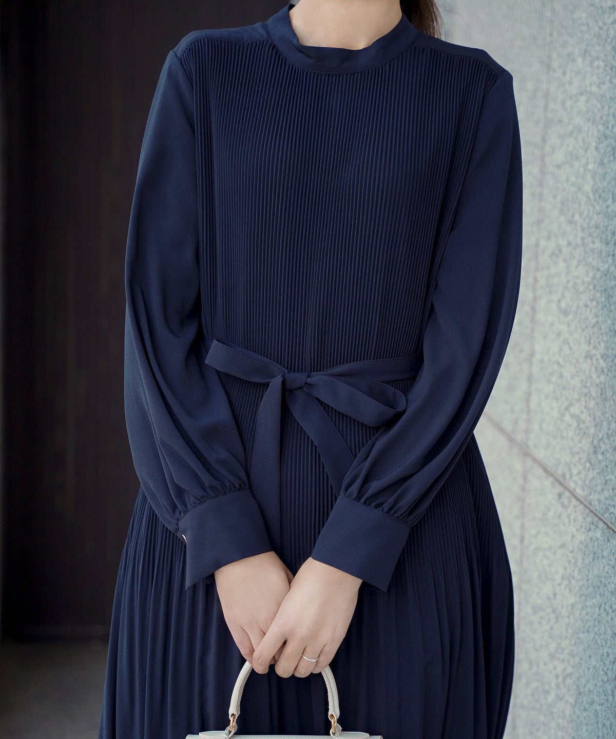 ワンピース レディース ファッション アレンジ かわいい オフィス きれいめ ウォッシャブル 春秋 ジョイントスペース