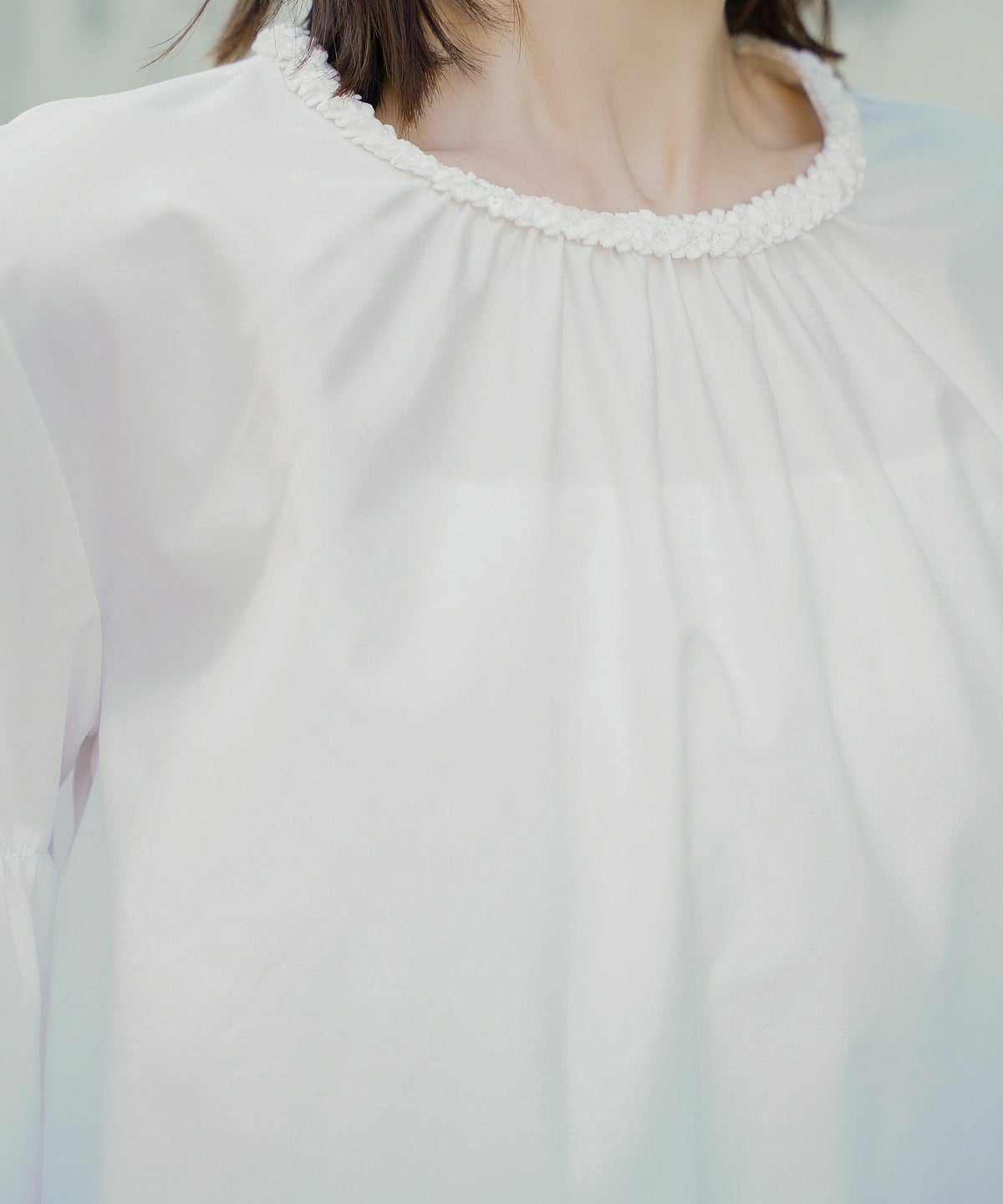 トップス レディース ブラウス 長袖 きれいめ かわいい オフィス 春夏秋 ウォッシャブル ジョイントスペース