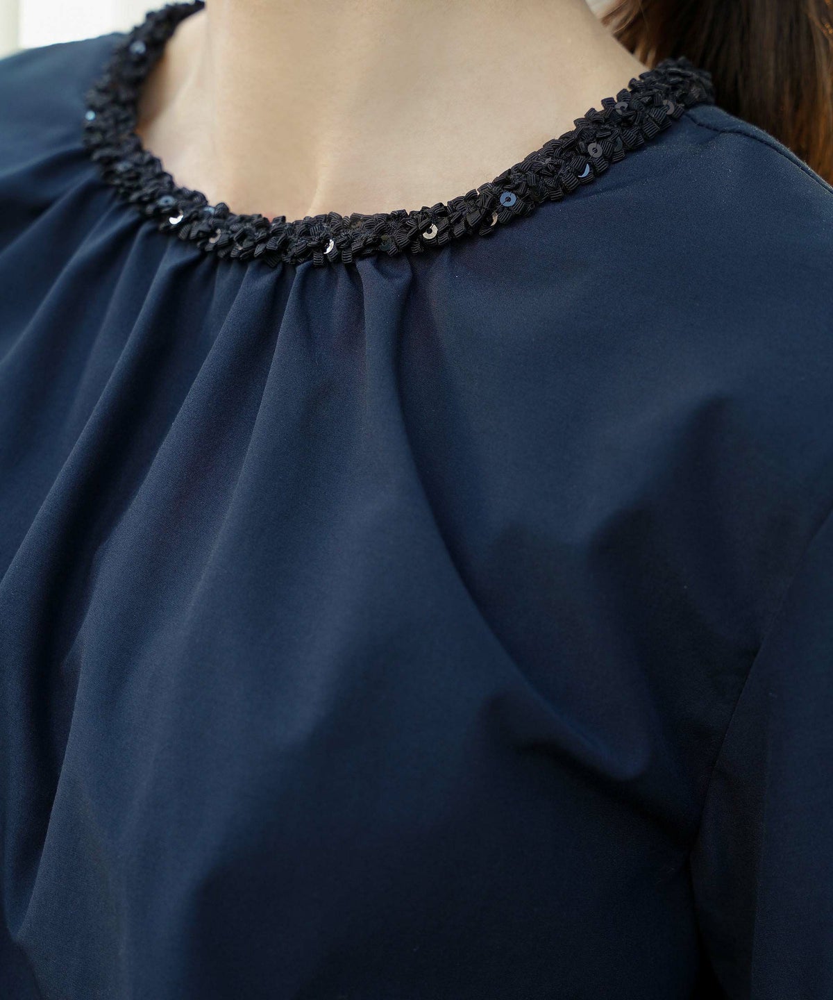 トップス レディース ブラウス 長袖 きれいめ かわいい オフィス 春夏秋 ウォッシャブル ジョイントスペース