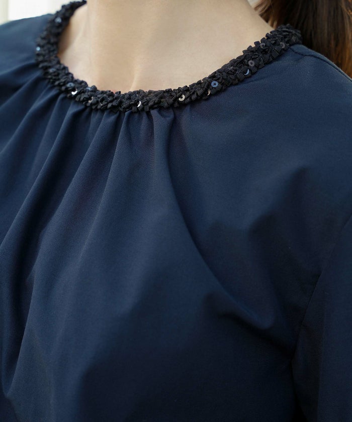 トップス レディース ブラウス 長袖 きれいめ かわいい オフィス 春夏秋 ウォッシャブル ジョイントスペース