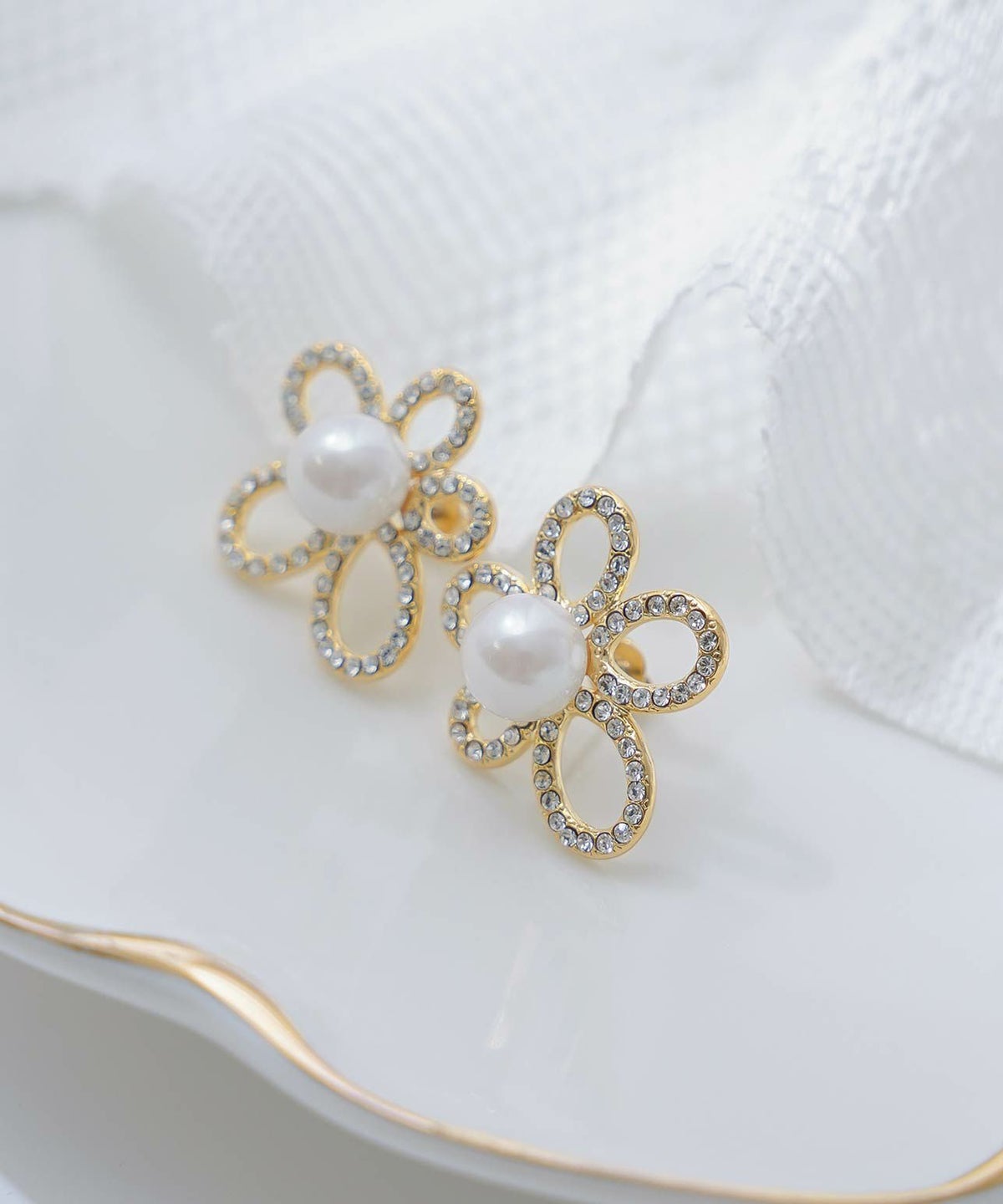 グレース ブルーム パール ピアス イヤリング Grace Bloom Pearl Pierce Earring