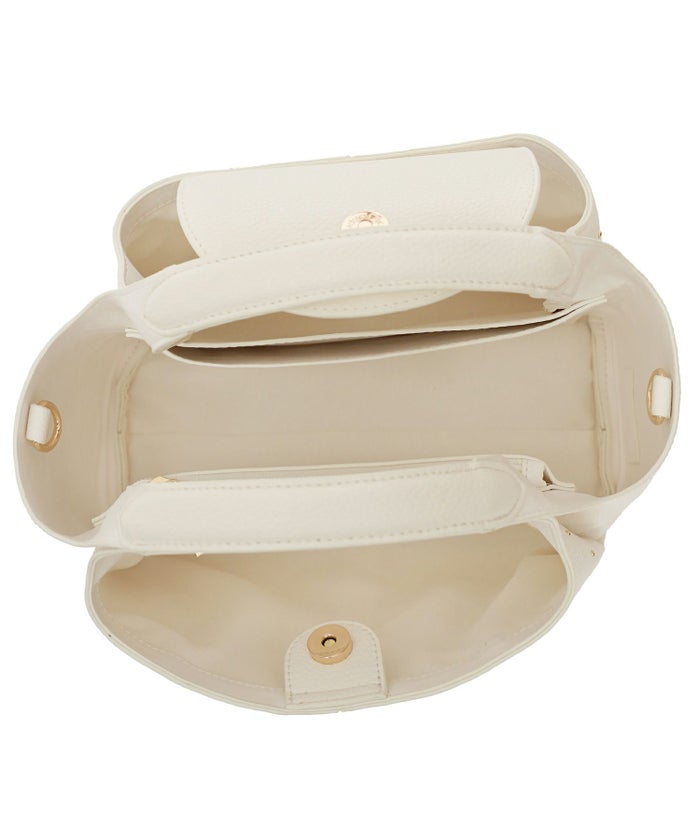 小物 バッグ スタッズ ショルダー ハンドル 合皮 仕分け ポケット