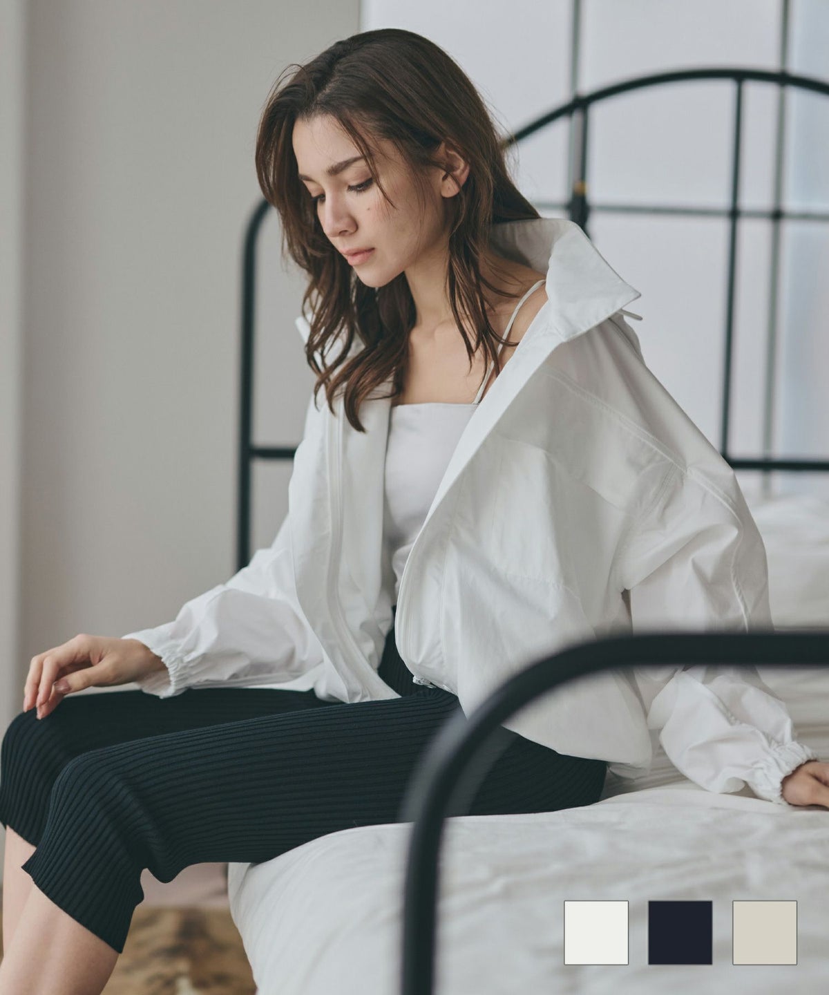 ヨガ ジム ウェア ランニング ウォーキング 通勤 通学 ジッパー 羽織り ライトアウター カジュアル ストリート ストカジ ボーイッシュ メンズライク 海外系 きれいめ 韓国風 韓国系 スタイル盛れ KINO THE KEI パッカブル 2WAY パフィー ブルゾン KINO THE KEI