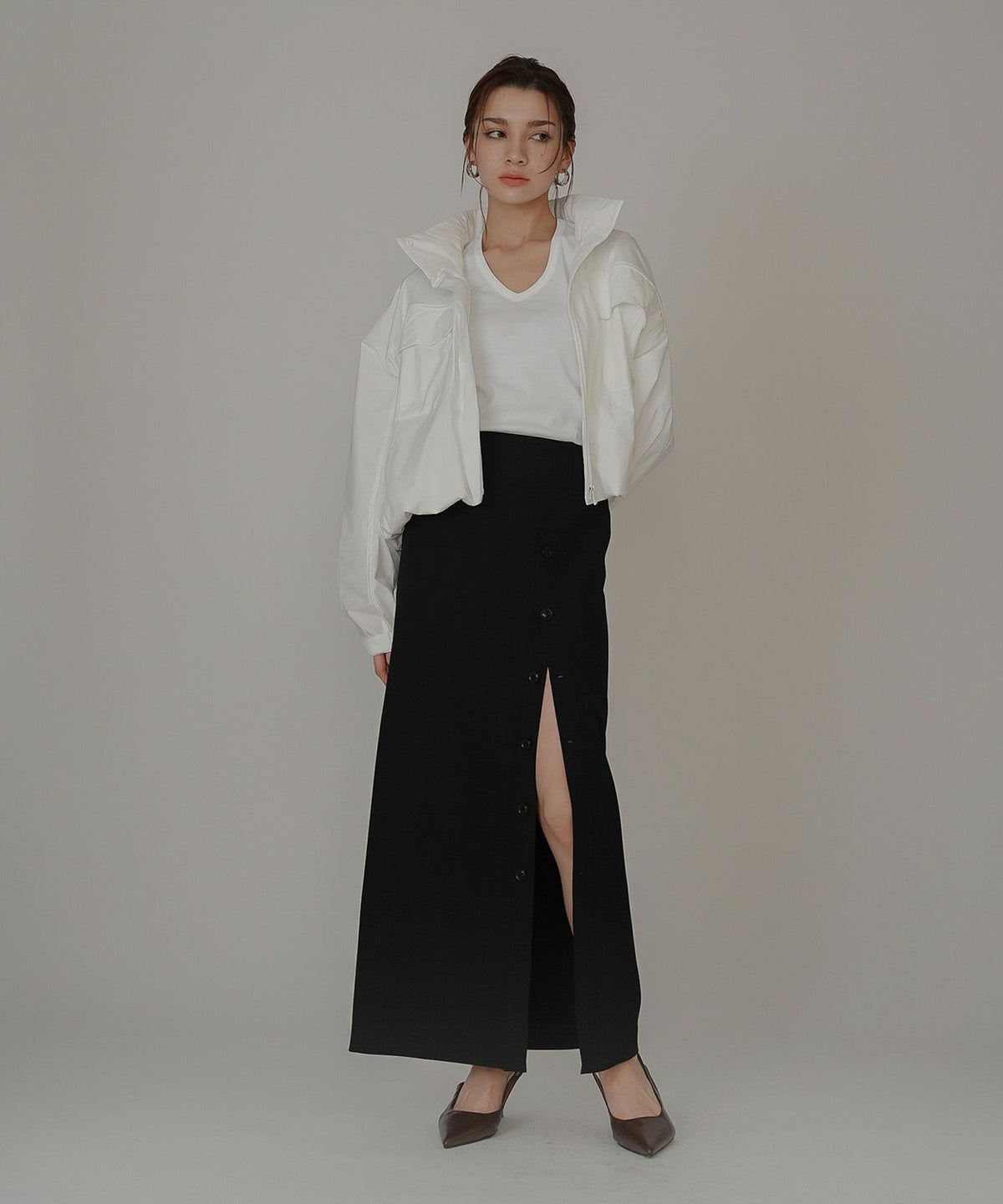 トラックジャケット ナイロン トップス ジップアウター スタンドカラー ジャンバー スポーティー 短丈 ミドル丈 ゆったり 普段使い 着回し 重ね着 オールシーズン ルームウェア 部屋着 リラックス 休日 ワークアウト ヨガ ジム ウェア ランニング ウォーキング 通勤 韓国風 韓国系 スタイル盛れ KINO THE KEI