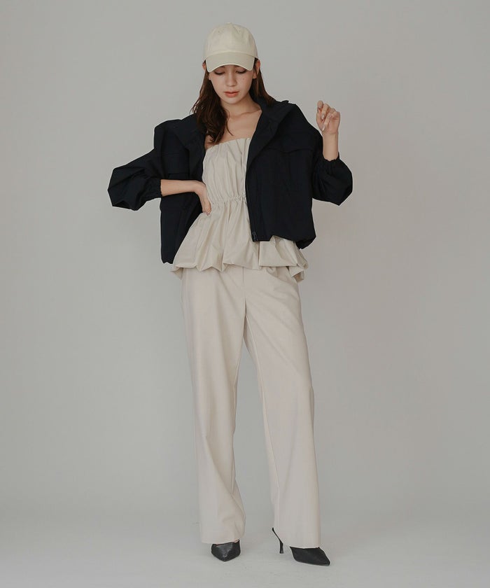 トラックジャケット ナイロン トップス ジップアウター スタンドカラー ジャンバー スポーティー 短丈 ミドル丈 ゆったり 普段使い 着回し 重ね着 オールシーズン ルームウェア 部屋着 リラックス 休日 ワークアウト ヨガ ジム ウェア ランニング ウォーキング 通勤 韓国風 韓国系 スタイル盛れ KINO THE KEI