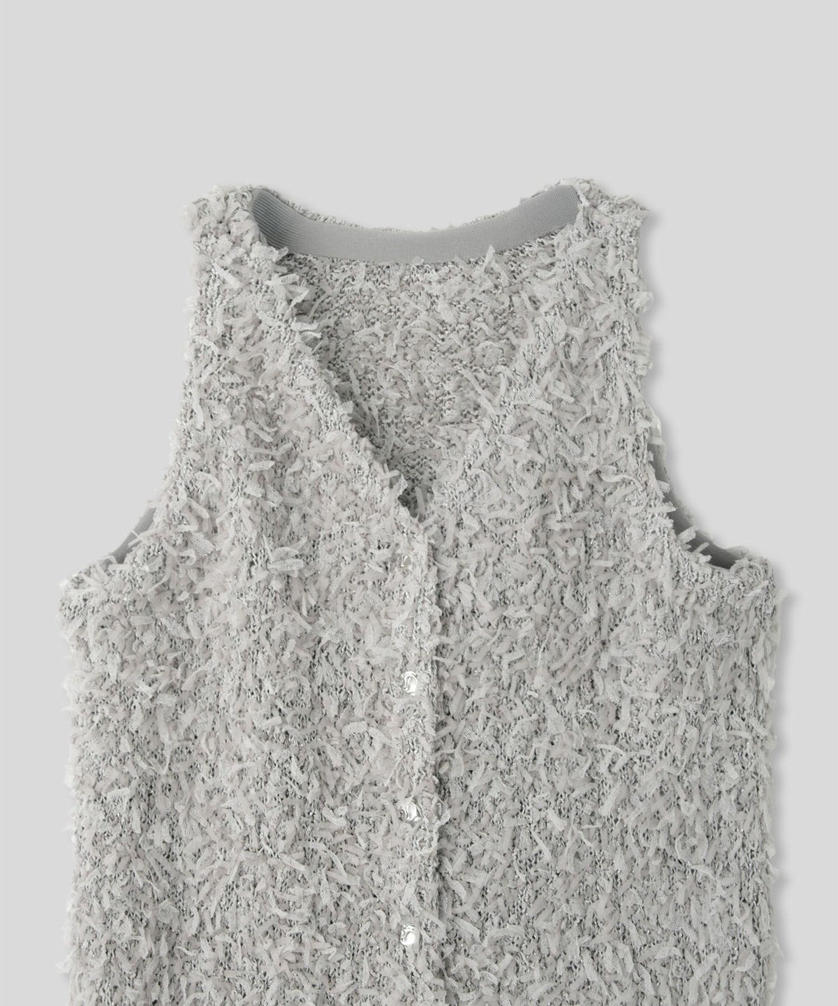 アメリカンスリーブ Vネック 2WAY フェザー レイヤード ファーベスト  海外系 きれいめ 韓国風 韓国系 スタイル盛れ KINO THE KEI