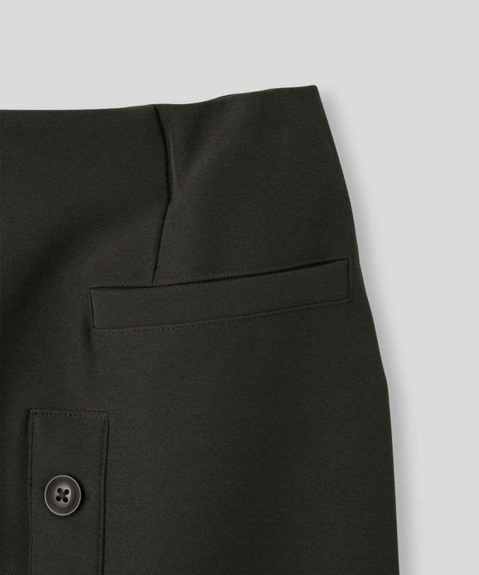 ペンシルスカート ツイル ナローシルエット スリット入り カジュアル エレガント 海外系 きれいめ 韓国風 韓国系 スタイル盛れ KINO THE KEI