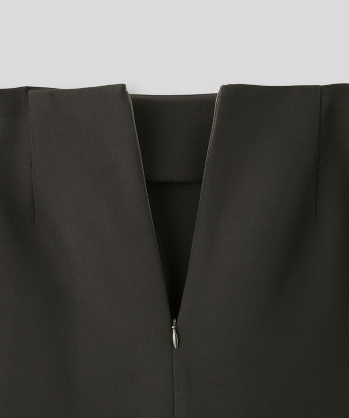 ペンシルスカート ツイル ナローシルエット スリット入り カジュアル エレガント 海外系 きれいめ 韓国風 韓国系 スタイル盛れ KINO THE KEI