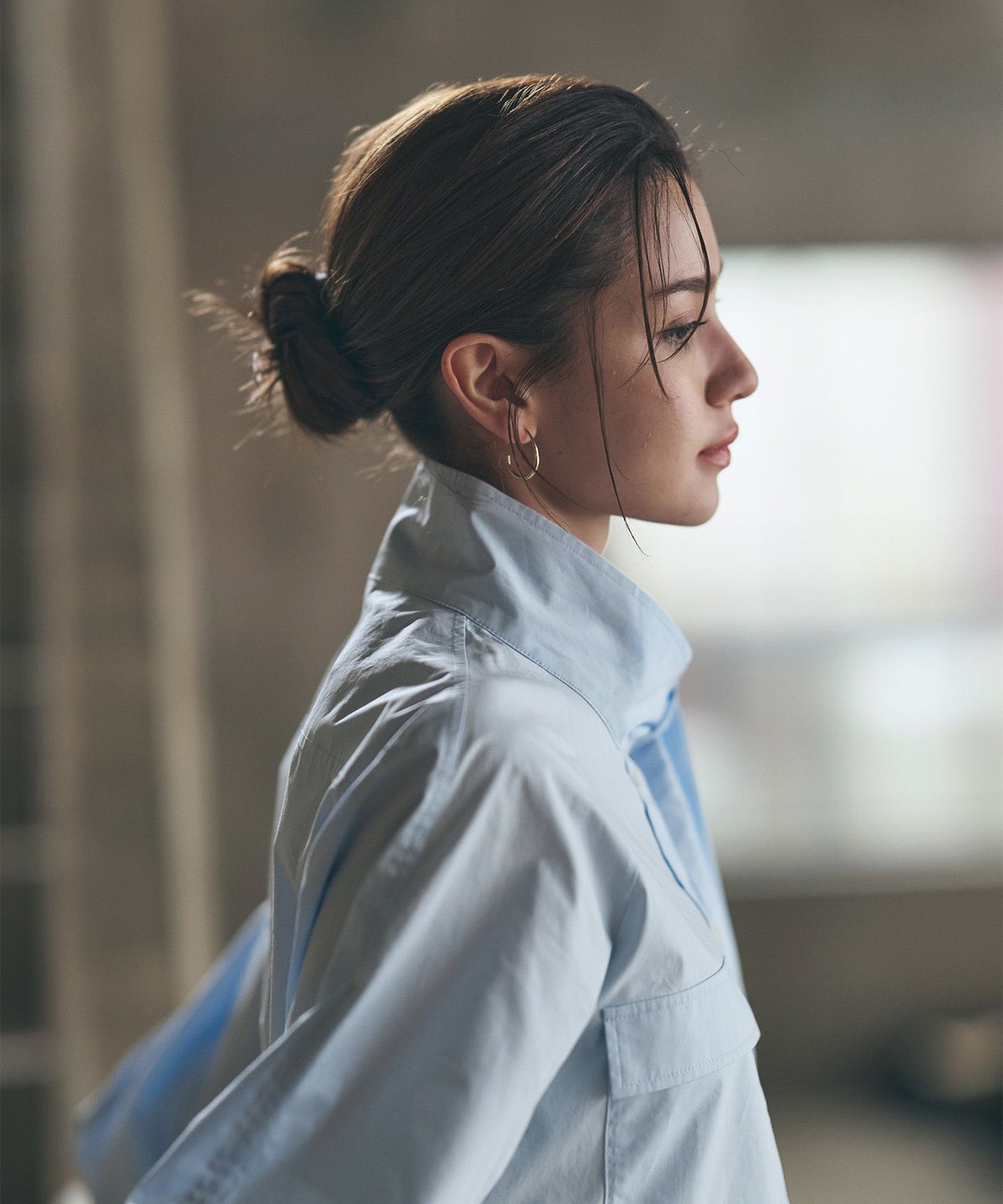 ストリート ストカジ ボーイッシュ メンズライク ロングシャツ チュニック ミニワンピ 長め丈 韓国風 韓国系 カジュアル エレガント 海外系 きれいめ 細見え カジュアル スタイル盛れ KINO THE KEI