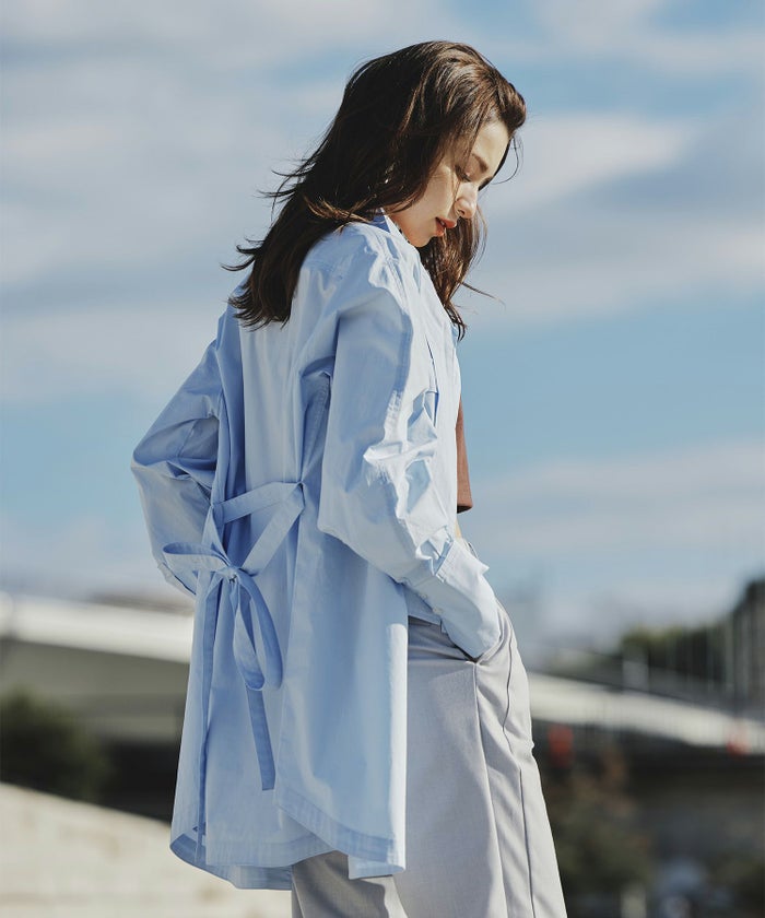 ストリート ストカジ ボーイッシュ メンズライク ロングシャツ チュニック ミニワンピ 長め丈 韓国風 韓国系 カジュアル エレガント 海外系 きれいめ 細見え カジュアル スタイル盛れ KINO THE KEI