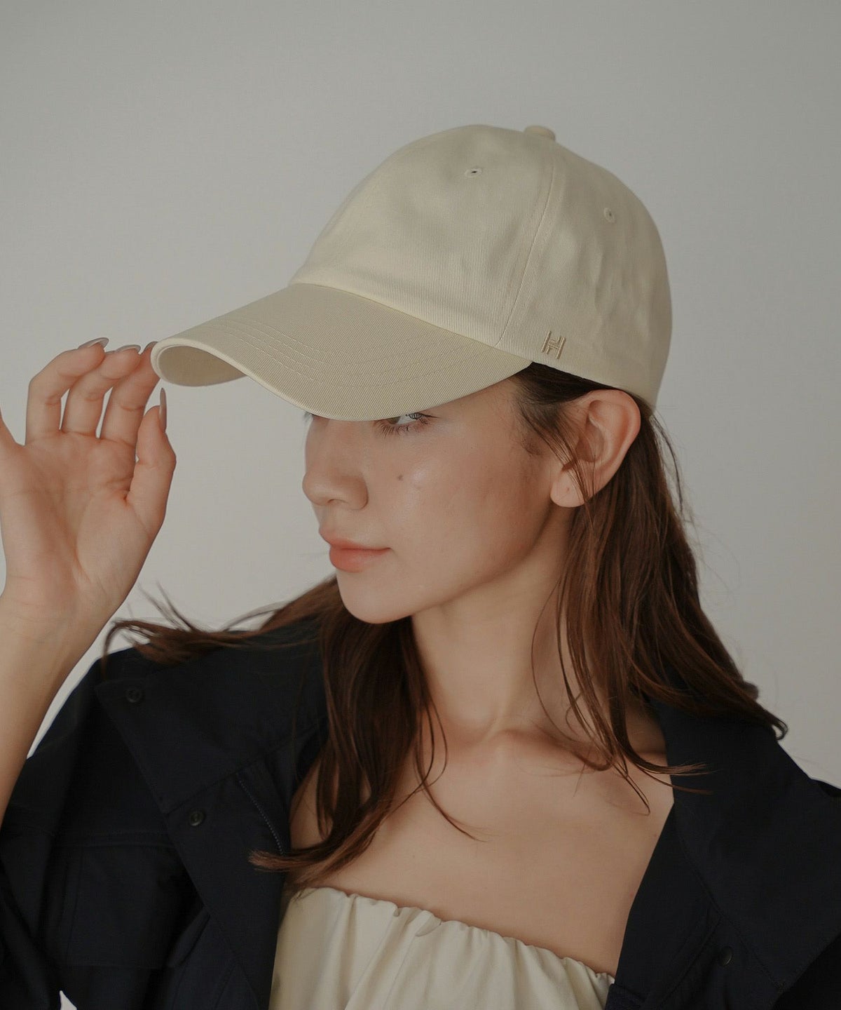 刺繍 サイズ調整 日よけ帽子 シンプル コットン 小顔効果 紫外線 カジュアル ストリート ストカジ ボーイッシュ メンズライク エレガント 海外系 きれいめ 韓国風 韓国系 スタイル盛れ KINO THE KEI