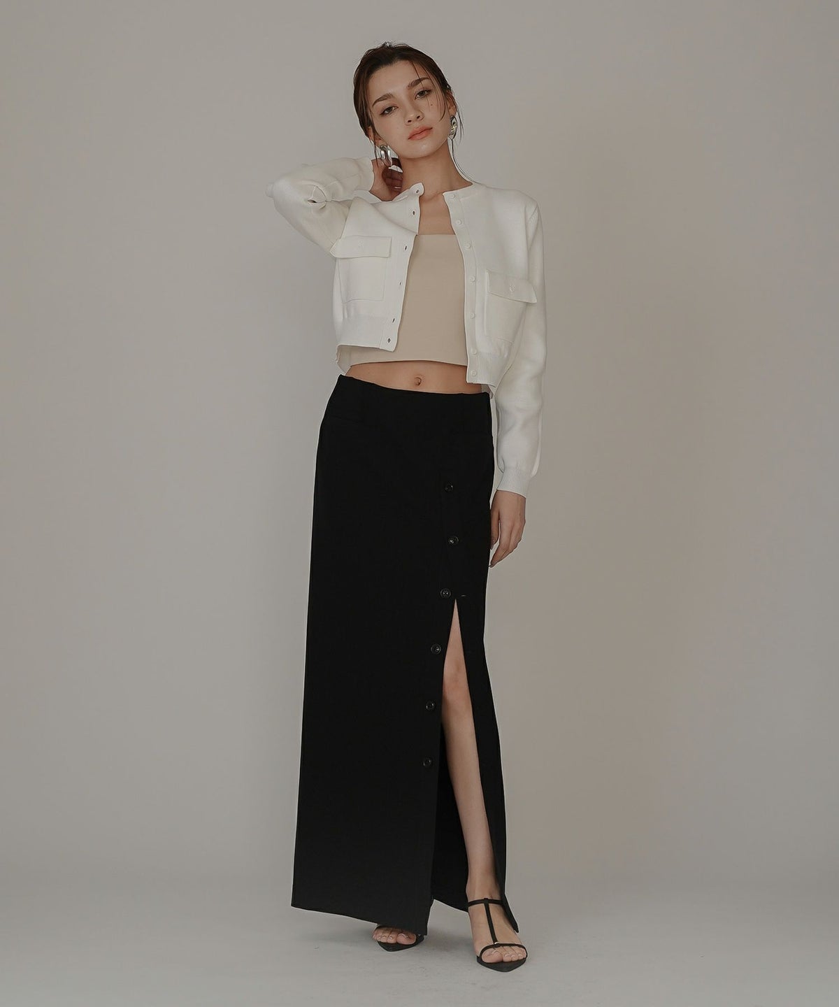 モテコーデ デートコーデ 大人 あざと可愛い 肌見せ 韓国風 綺麗め 細見え カジュアル スタイル盛れ KINO THE KEI