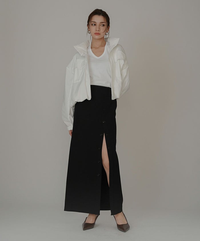 リラックス 休日 ワークアウト ヨガ ジム ウェア ランニング ウォーキング 通勤 通学 ベーシック タイトシルエット スリット入り リブ カジュアル エレガント 海外系 きれいめ 韓国風 韓国系 スタイル盛れ KINO THE KEI