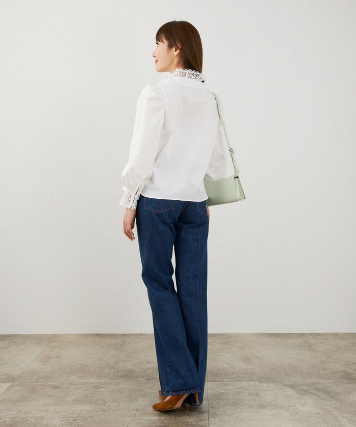 手洗い可 オケージョン 大人可愛い 上品 きれいめ オフィス 大人カジュアル フェミニン 白黒 ジョイントスペース