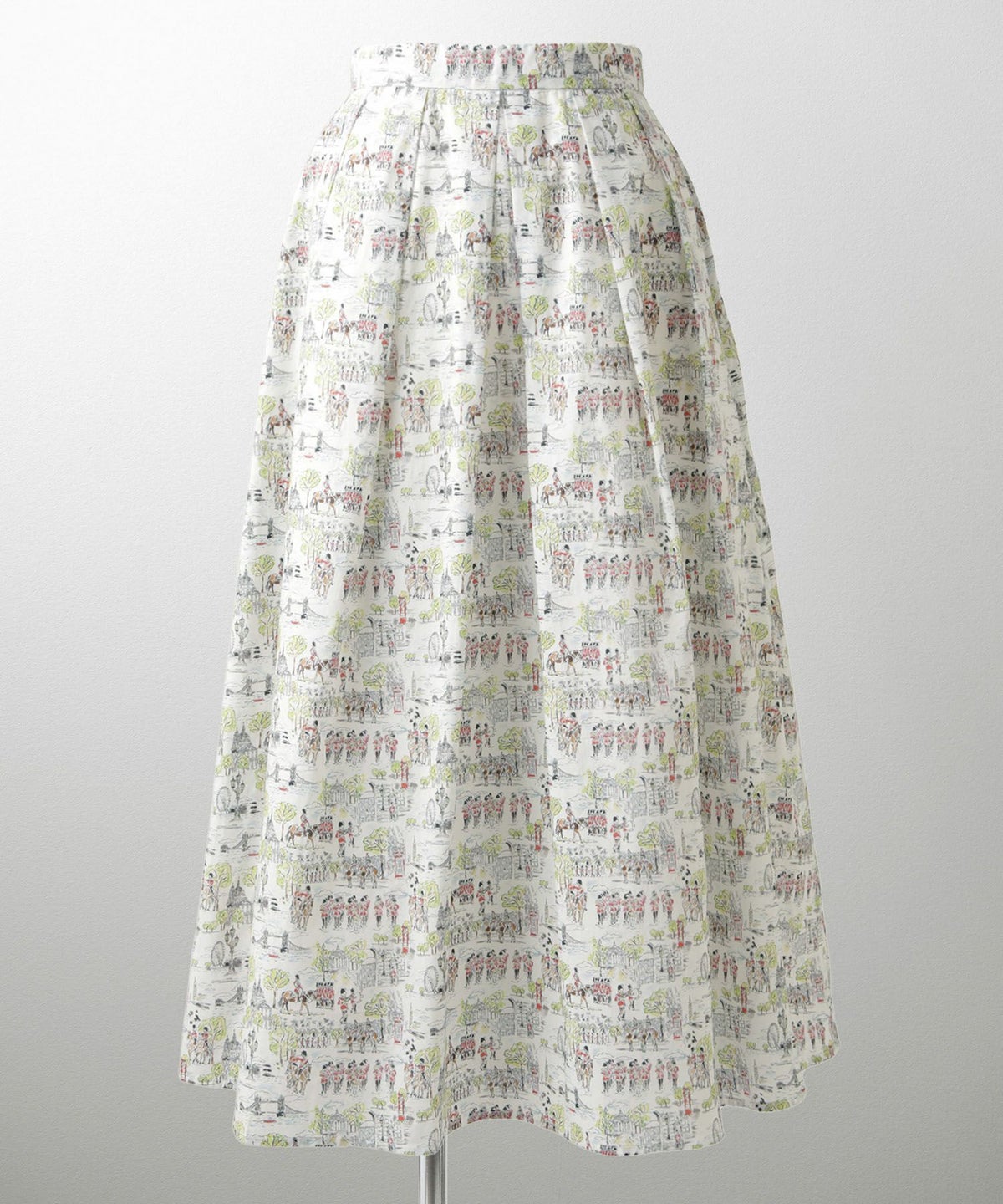 スカート ボトムス レディース ファッション 膝下丈 かわいい きれいめ 柄 リバティ ウォッシャブル 春秋 ジョイントスペース