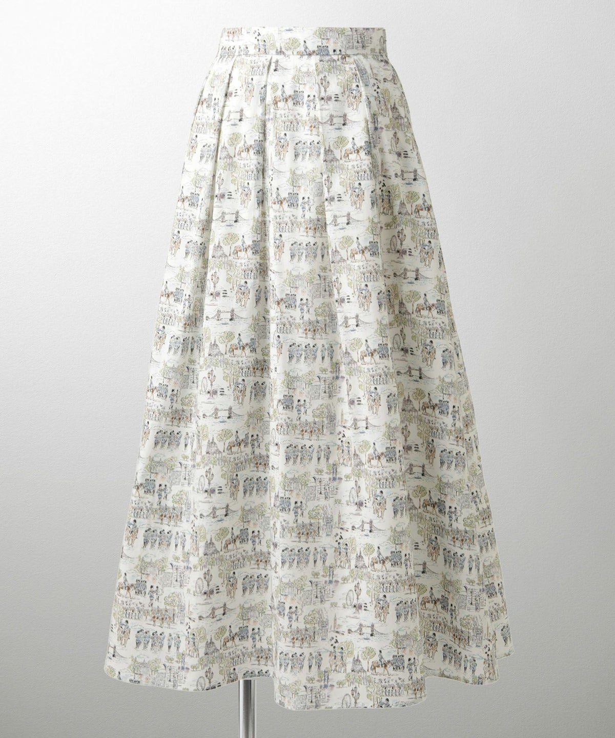 スカート ボトムス レディース ファッション 膝下丈 かわいい きれいめ 柄 リバティ ウォッシャブル 春秋 ジョイントスペース