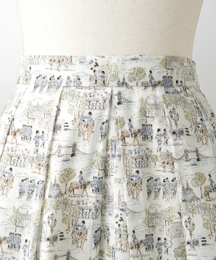 スカート ボトムス レディース ファッション 膝下丈 かわいい きれいめ 柄 リバティ ウォッシャブル 春秋 ジョイントスペース