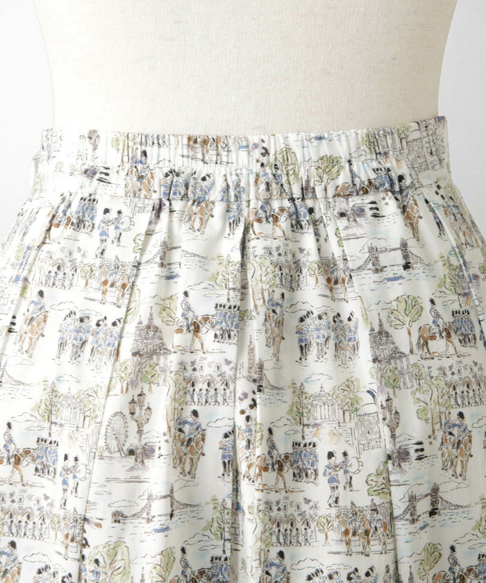 スカート ボトムス レディース ファッション 膝下丈 かわいい きれいめ 柄 リバティ ウォッシャブル 春秋 ジョイントスペース