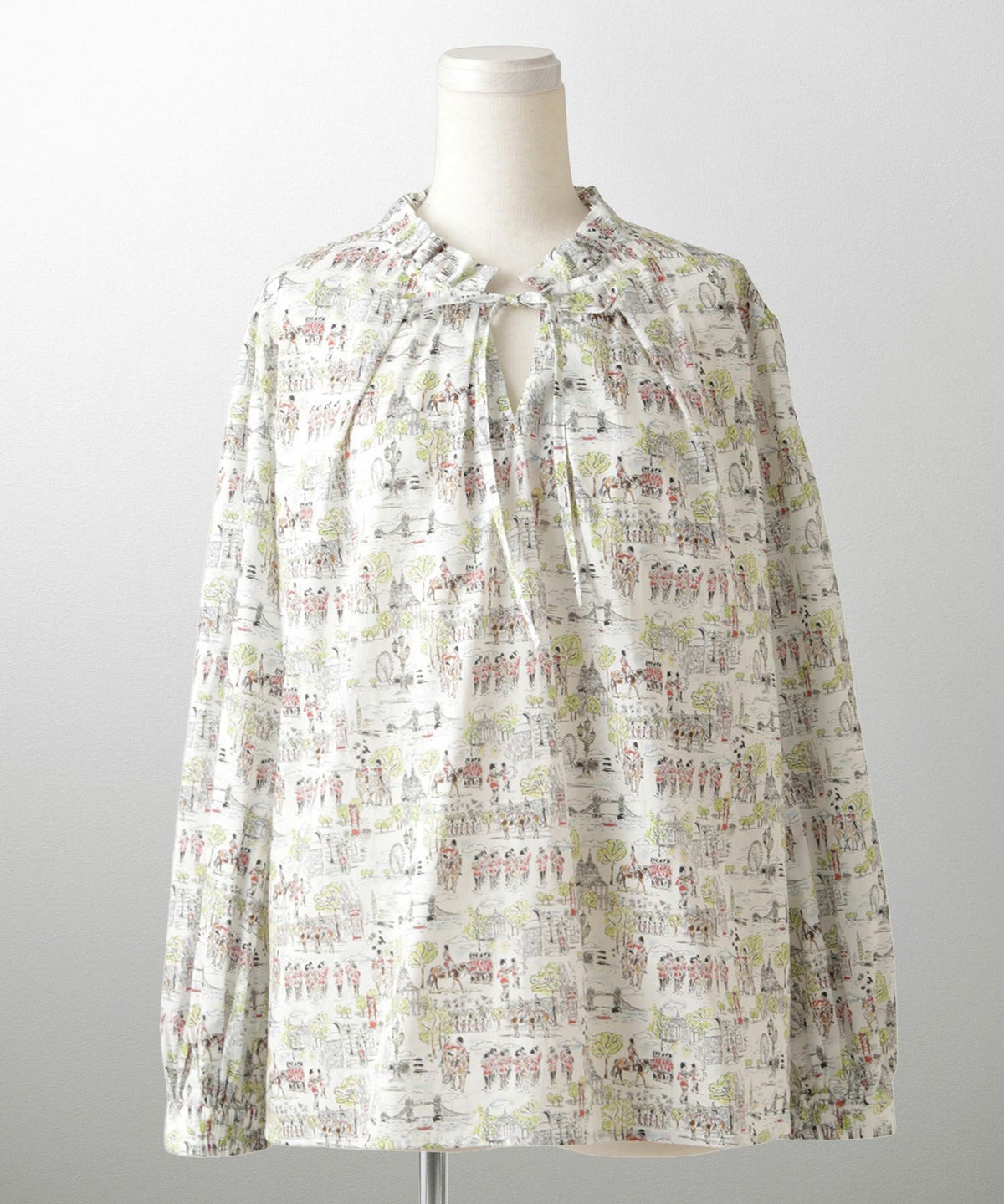 トップス ブラウス レディース ファッション かわいい きれいめ 柄 リバティ ウォッシャブル 春秋 ジョイントスペース