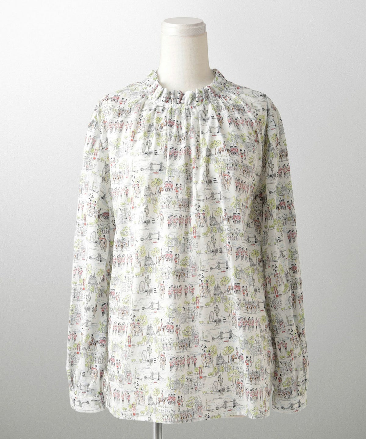 トップス ブラウス レディース ファッション かわいい きれいめ 柄 リバティ ウォッシャブル 春秋 ジョイントスペース