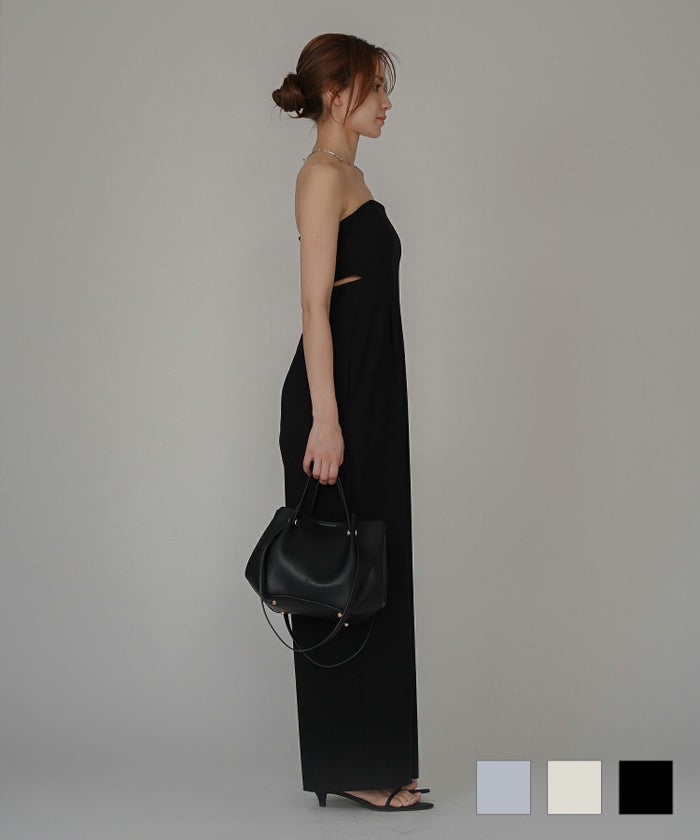 ラウンジ 韓国風 韓国系 カジュアル エレガント 海外系 きれいめ 細見え カジュアル スタイル盛れ KINO THE KEI ベア カットアウト オールインワン KINO THE KEI