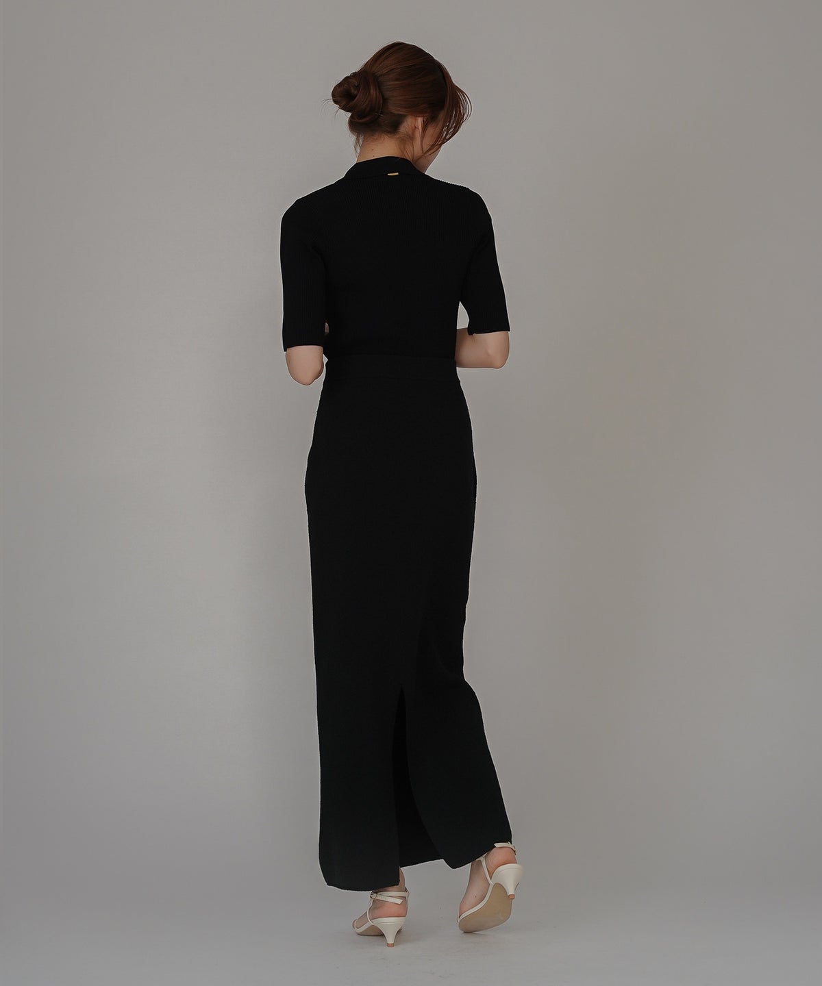 サマーニット スリット入り シンプル 大人可愛い きれいめ カジュアル 通勤 通学 涼しい 快適 無地 Tシャツ風 ニットポロ 上品 体型カバー 大人女子 夏服 海外系 きれいめ 韓国風 韓国系 スタイル盛れ KINO THE KEI