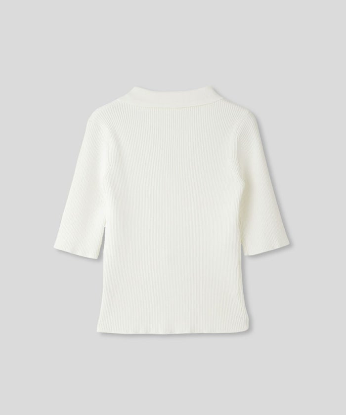 サマーニット スリット入り シンプル 大人可愛い きれいめ カジュアル 通勤 通学 涼しい 快適 無地 Tシャツ風 ニットポロ 上品 体型カバー 大人女子 夏服 海外系 きれいめ 韓国風 韓国系 スタイル盛れ KINO THE KEI