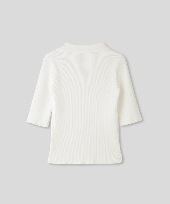 サマーニット スリット入り シンプル 大人可愛い きれいめ カジュアル 通勤 通学 涼しい 快適 無地 Tシャツ風 ニットポロ 上品 体型カバー 大人女子 夏服 海外系 きれいめ 韓国風 韓国系 スタイル盛れ KINO THE KEI