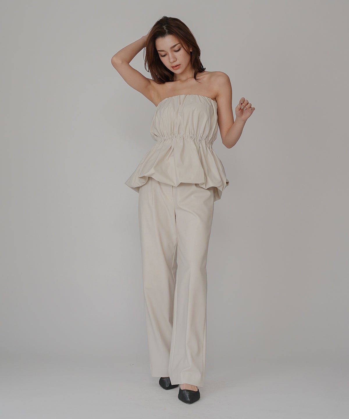 可愛い 大人 大人女子 大人可愛い 通学 学生 女子会 パーティー 着回し デイリー レイヤード インスタ映え 体型カバー 綺麗め 細見え オフショル KINO THE KEI