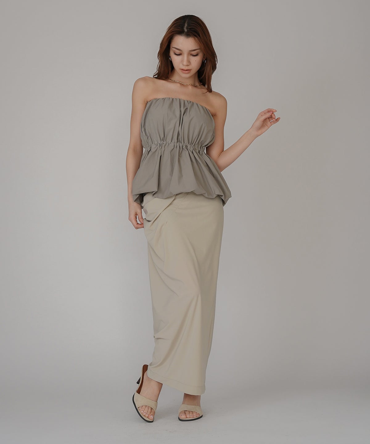 可愛い 大人 大人女子 大人可愛い 通学 学生 女子会 パーティー 着回し デイリー レイヤード インスタ映え 体型カバー 綺麗め 細見え オフショル KINO THE KEI